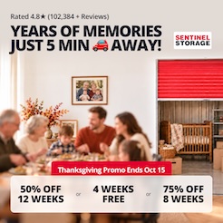 Sentinel Storage  - Coquitlam Barnet Promotion