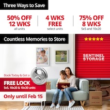 Sentinel Storage  - Coquitlam Barnet Promotion